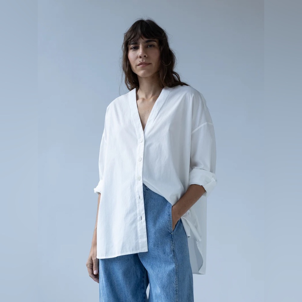 Shaina Mote | Studio Shirt Cotton in Salt